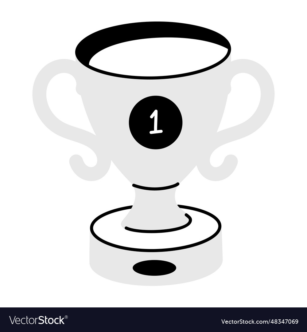 Winner trophy Royalty Free Vector Image - VectorStock