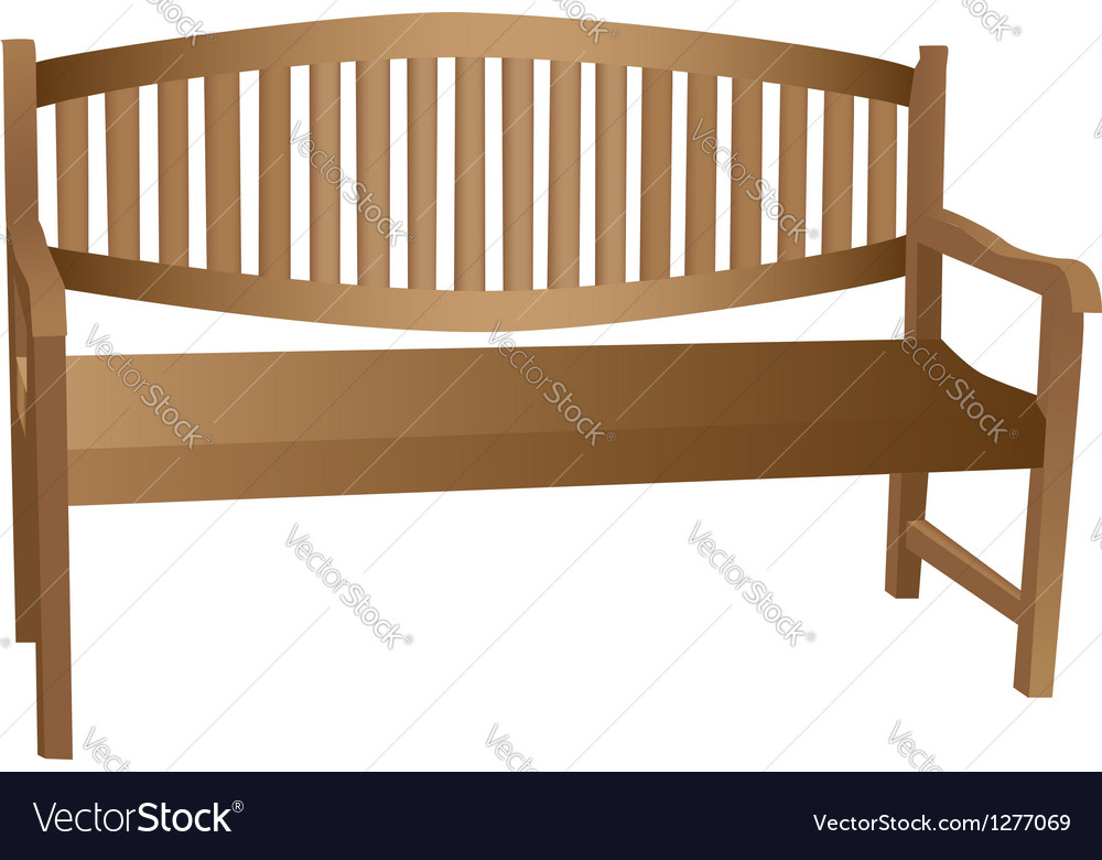 Wooden bench