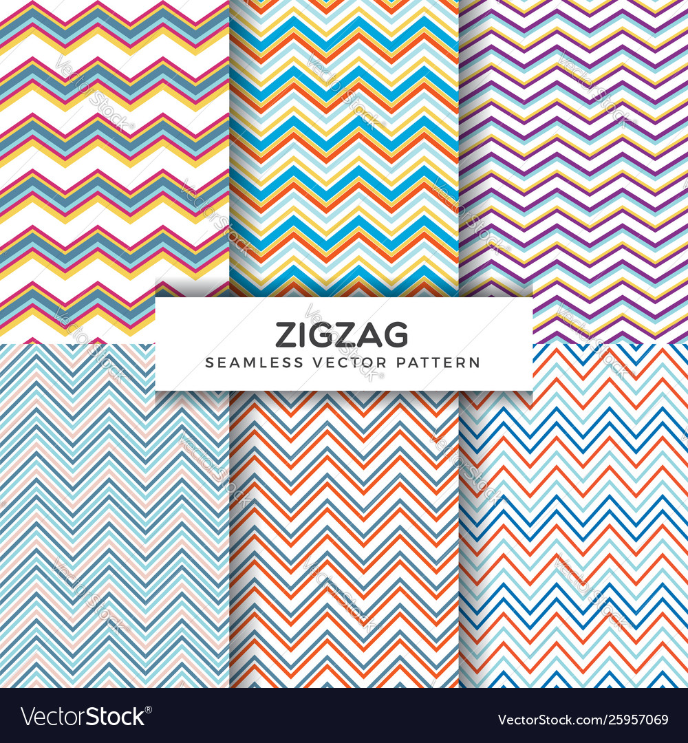 Zigzag seamless patterns