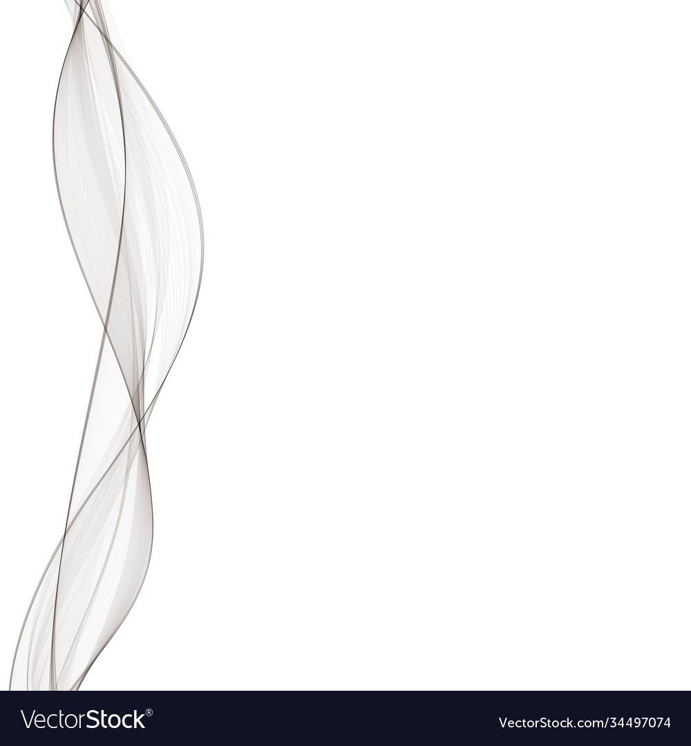Abstract smooth gray wave curve flow grey Vector Image Abstract smooth gray wave curve flow grey