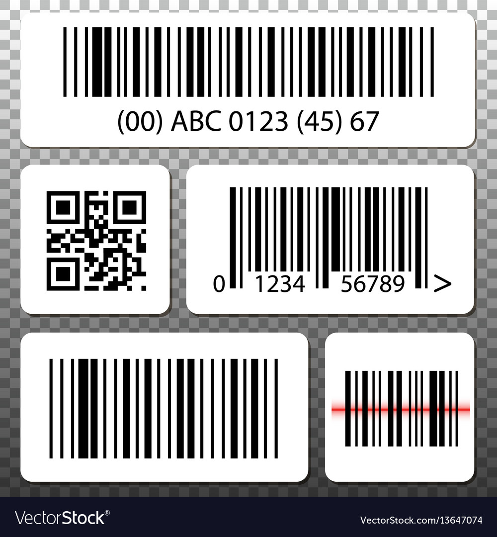 Barcode and QR Code Sticker Collection