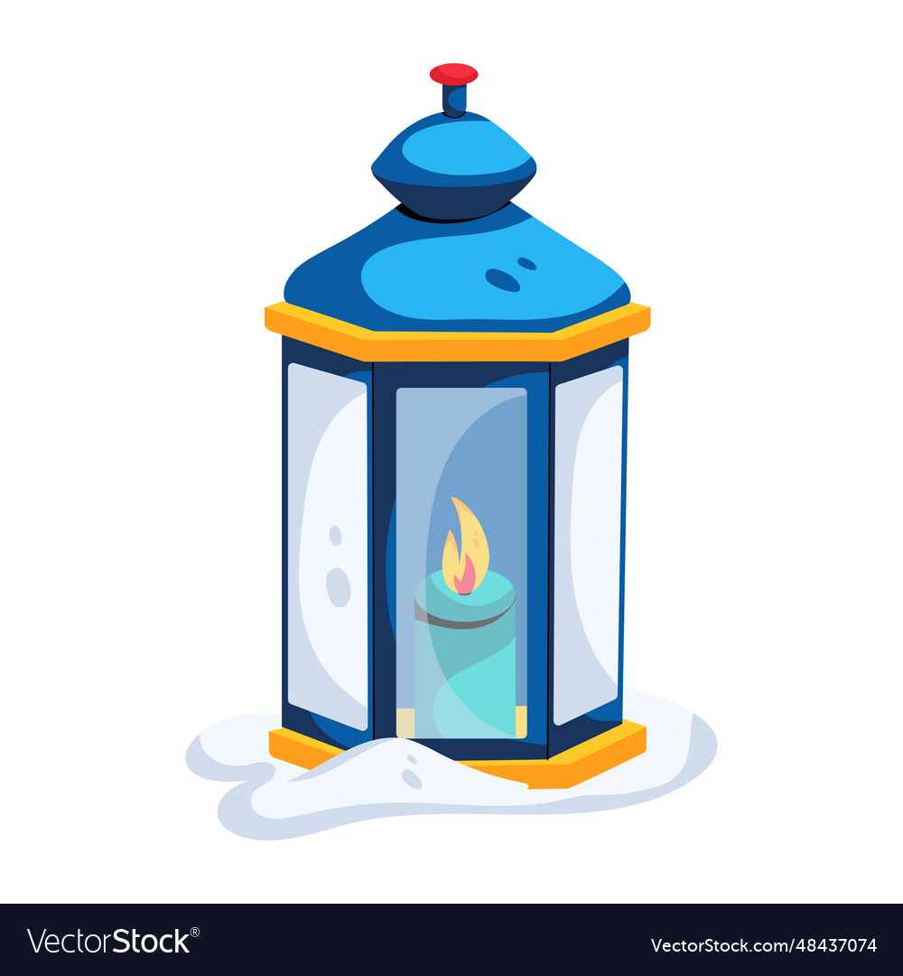 Candle lantern Royalty Free Vector Image - VectorStock