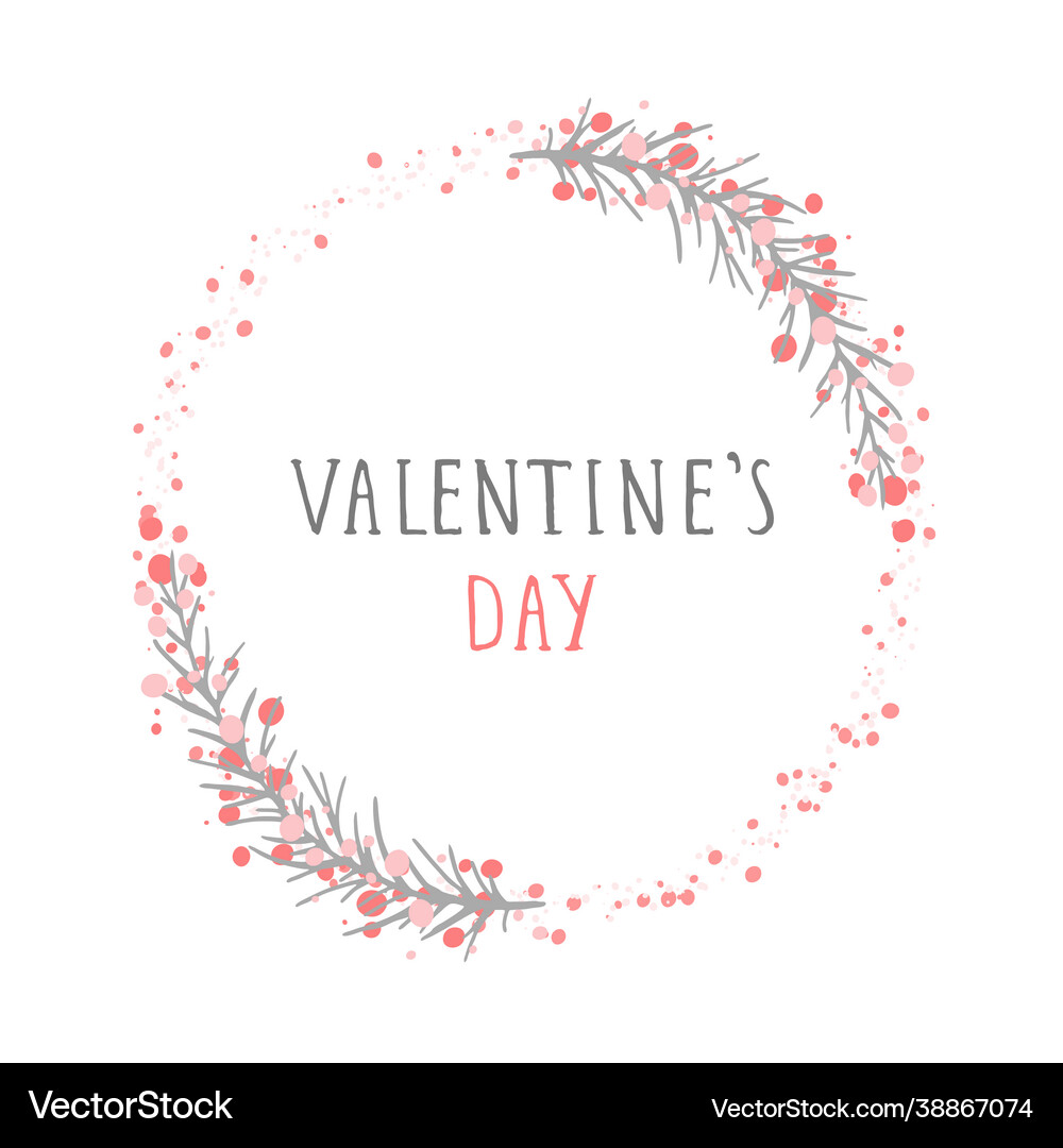 Floral round frame Royalty Free Vector Image - VectorStock