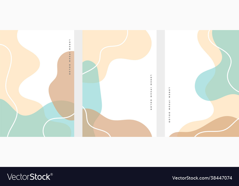 Handgezogene Fluidformen minimales Hintergrunddesign