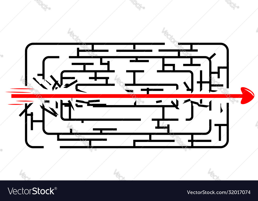Illegal way to solve problem black rectangle vector image Illegal way to solve problem black rectangle