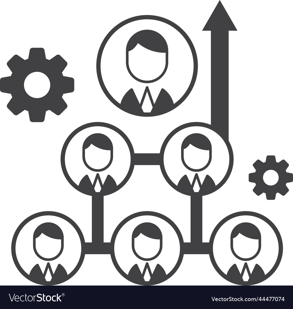 Organization chart in minimal style
