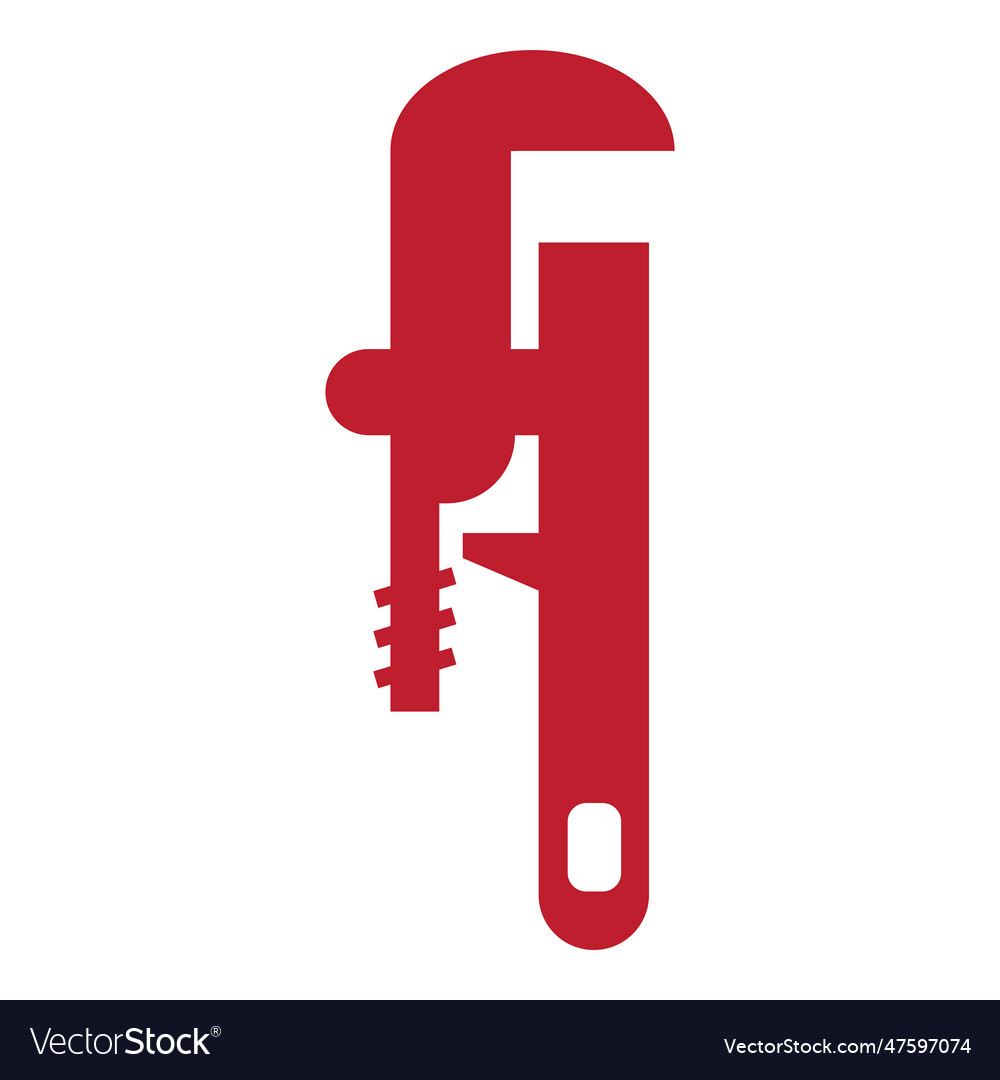 Monkey Wrench Icon Vector Design Template Stock Vector (Royalty