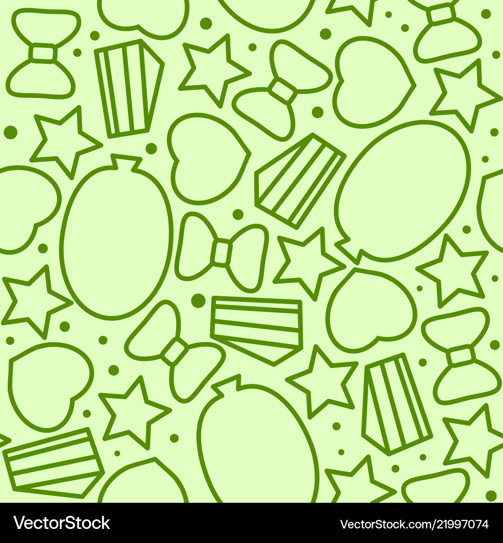 Seamless pattern with celebration elements Vector Image