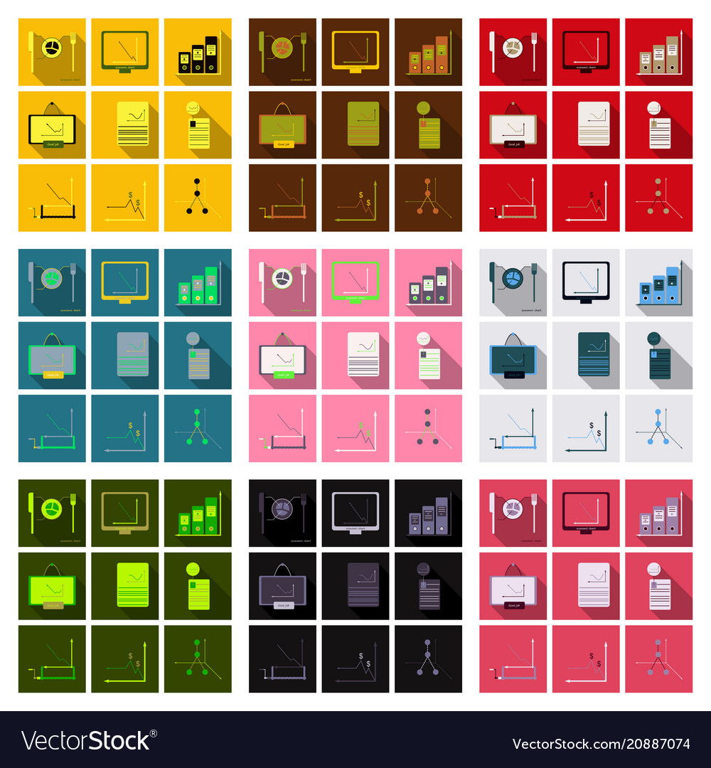 Set of finance and banking icons simple elements