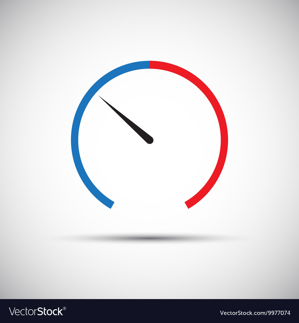 Simple thermometer icon pointer