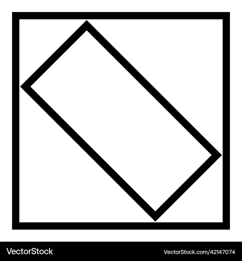 Square elements flat icon isolated on white Vector Image