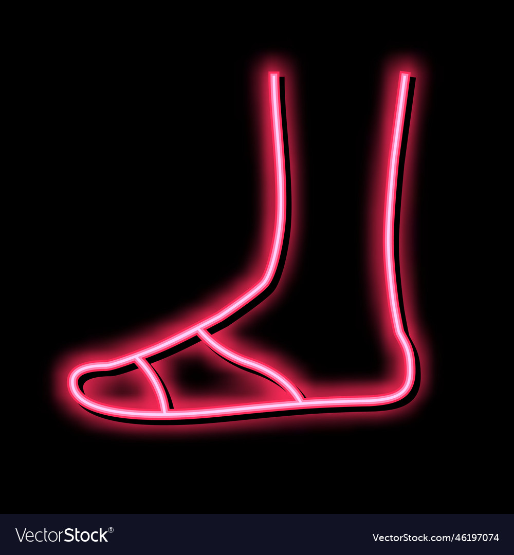 Zehenabdeckung sock neon glow icon