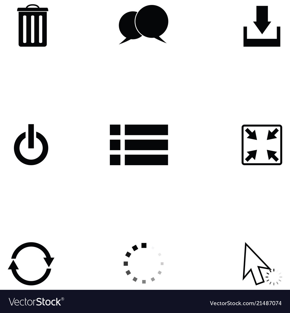 Web icon set