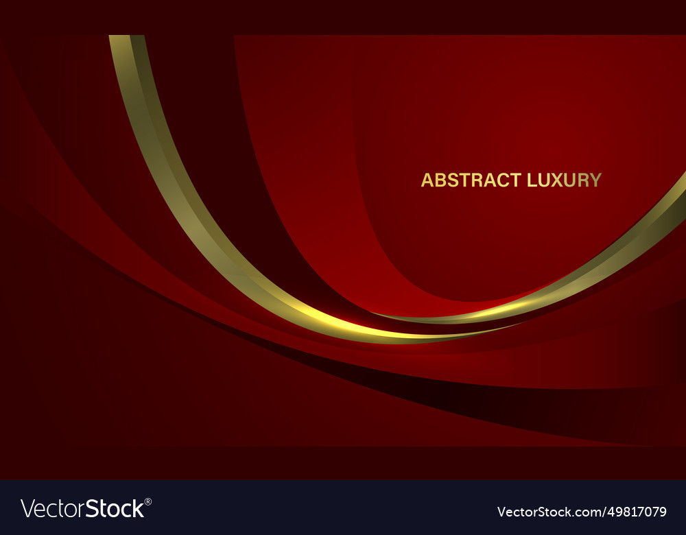 Abstrakt rot gold kurve Luxusdesign modern Vector Image Abstrakt rot gold kurve Luxusdesign modern