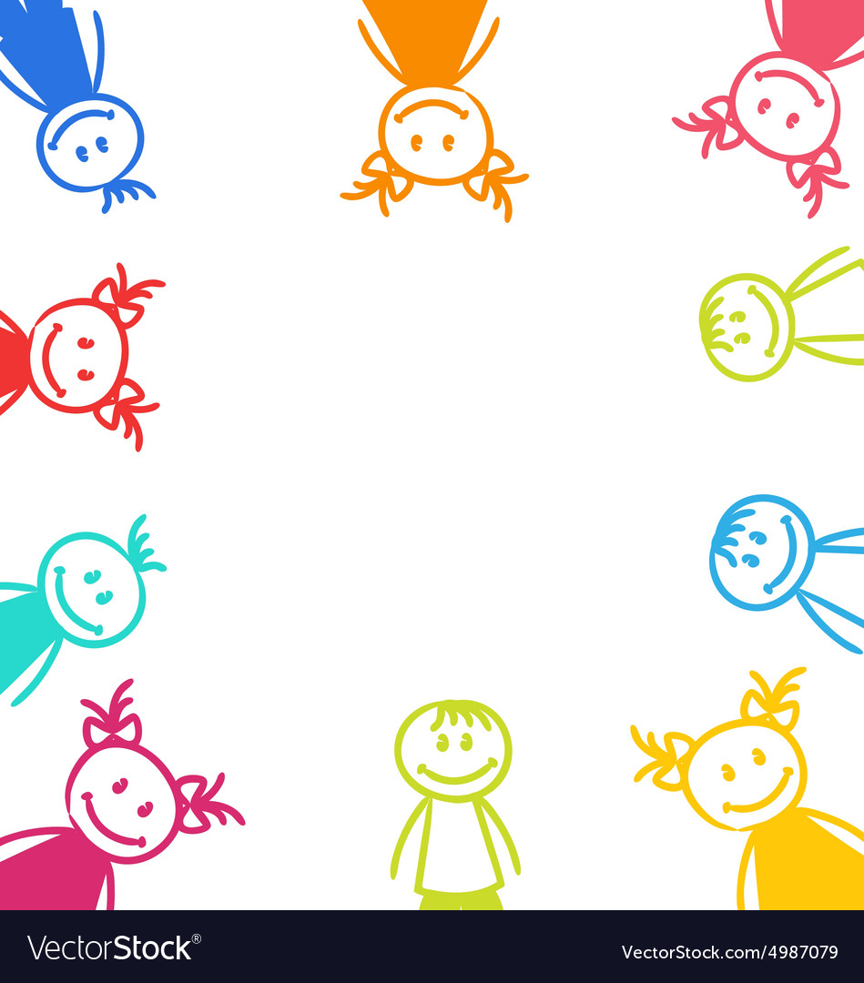 Colorful Kids Cartoon Illustration