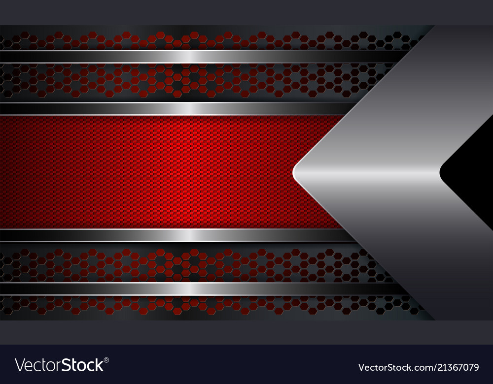 Geometric design with a red textural frame