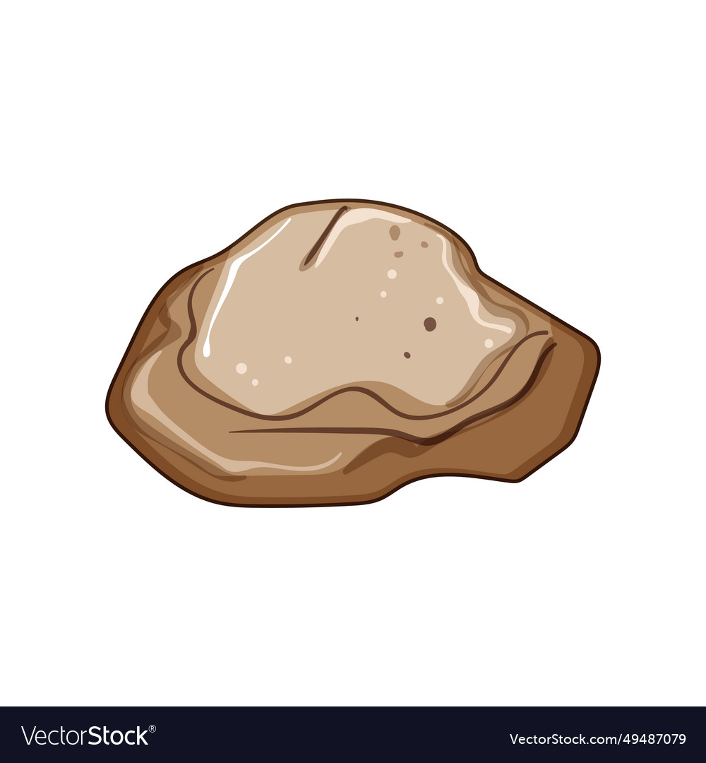 Gravel pebble stone cartoon vector image Gravel pebble stone cartoon