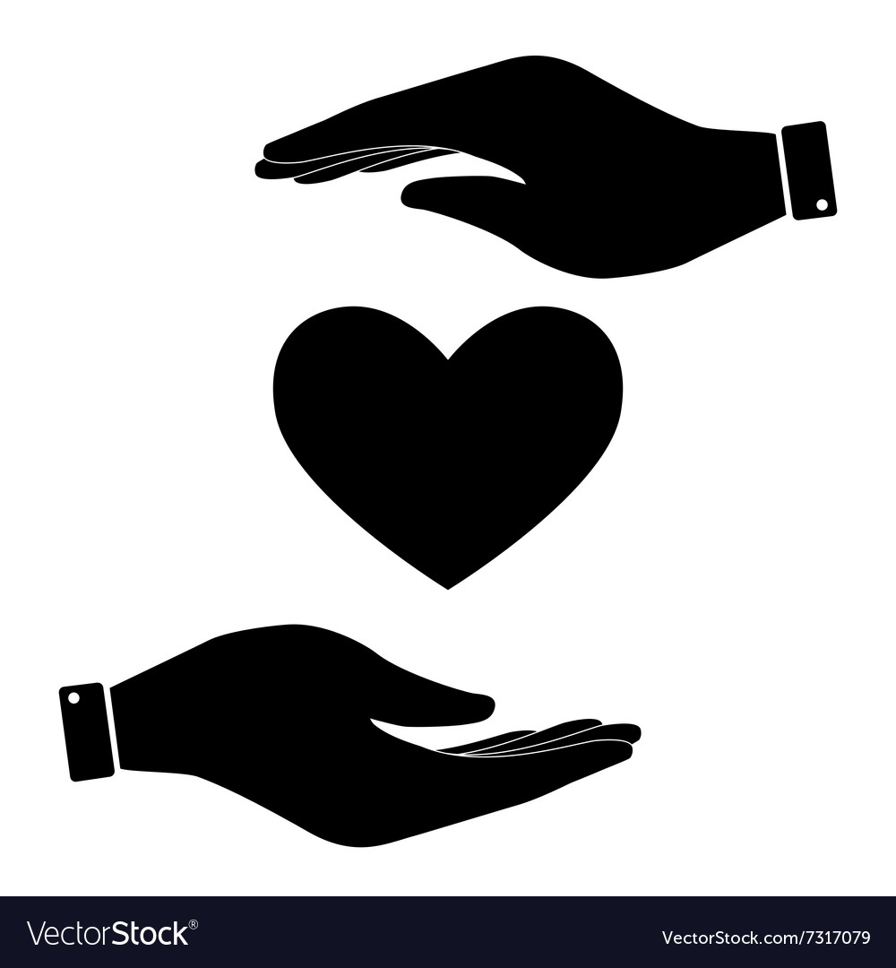 Heart in hand icon Royalty Free Vector Image - VectorStock