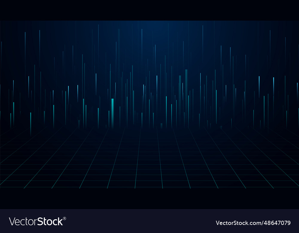 Hi-tech digital data abstract design vector image Hi-tech digital data abstract design