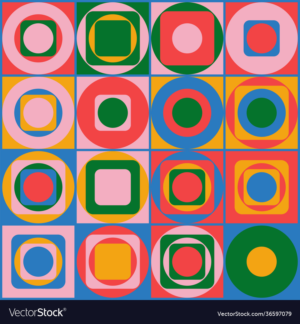 Mosaic abstract pattern design vector image Mosaic abstract pattern design