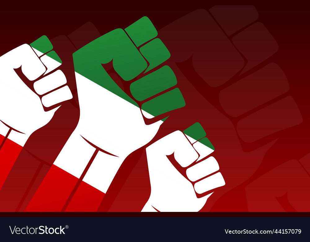 Protests in iran template for background banner vector image Protests in iran template for background banner