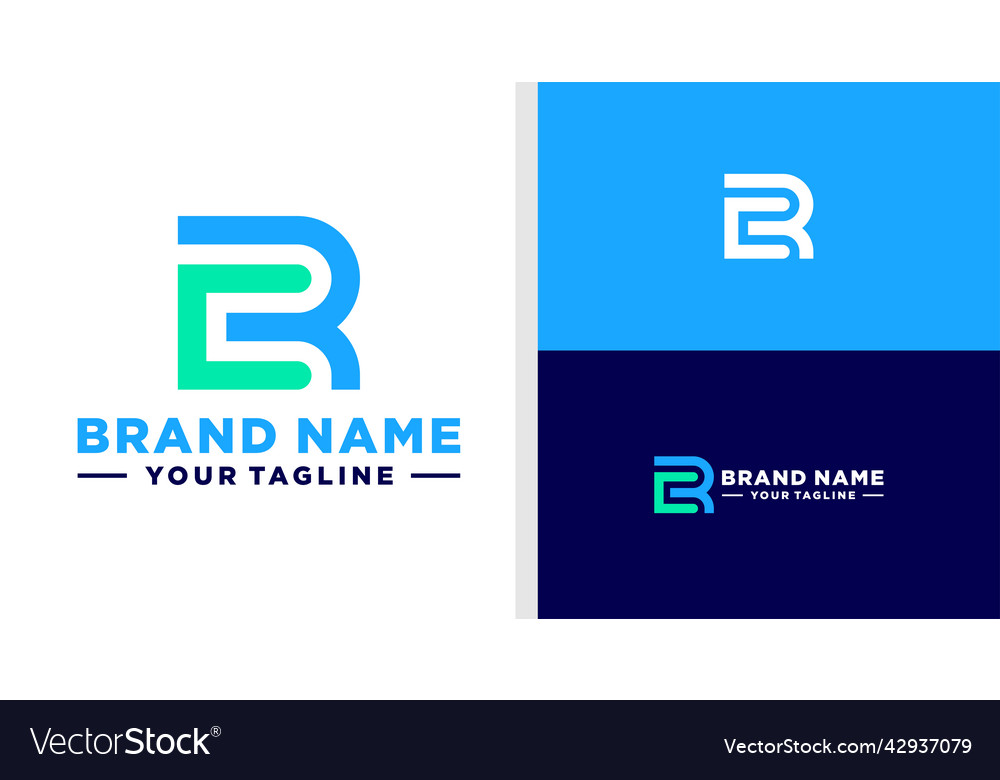 Rc logo monogram line simple editable