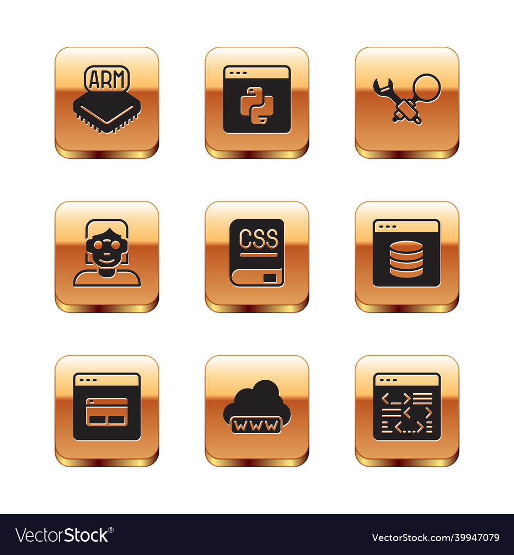 Prozessor Suchmaschine Web-Entwicklung vector image Prozessor Suchmaschine Web-Entwicklung
