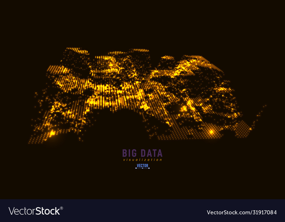 Abstract 3d big data visualization tangled