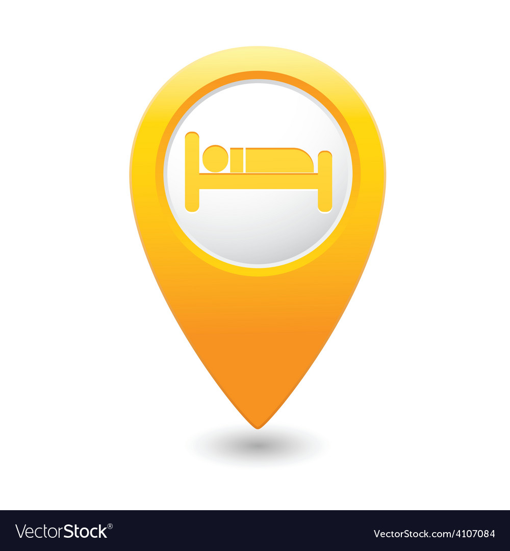 Bed map pointer yellow