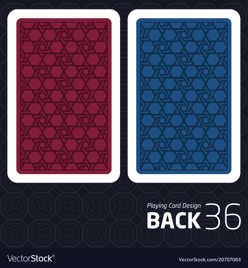 Card back abstract pattern background underside