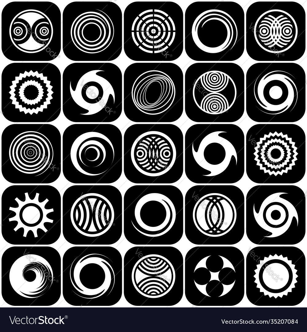 Design elements set vector image Design elements set