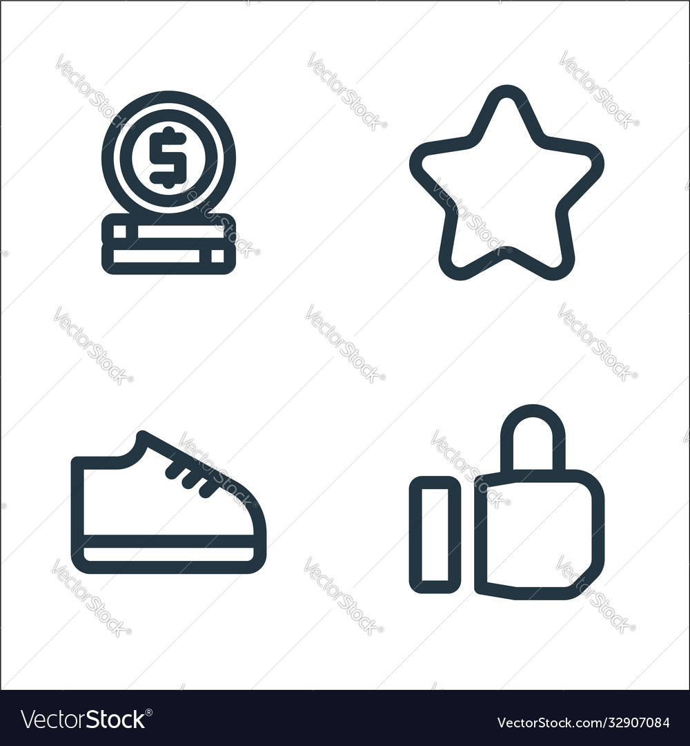 Ecommerce line icons linear set quality Vector Image Ecommerce line icons linear set quality