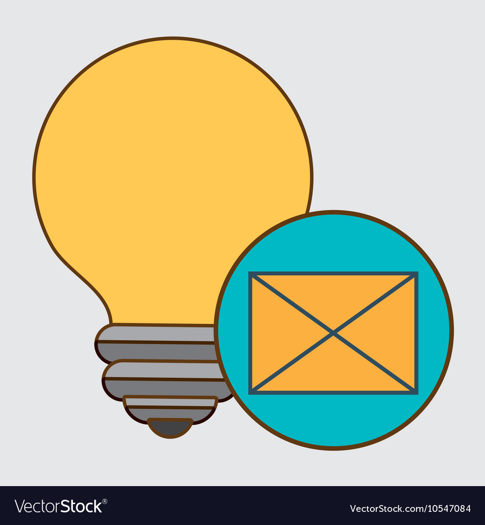 Idea envelope message icon