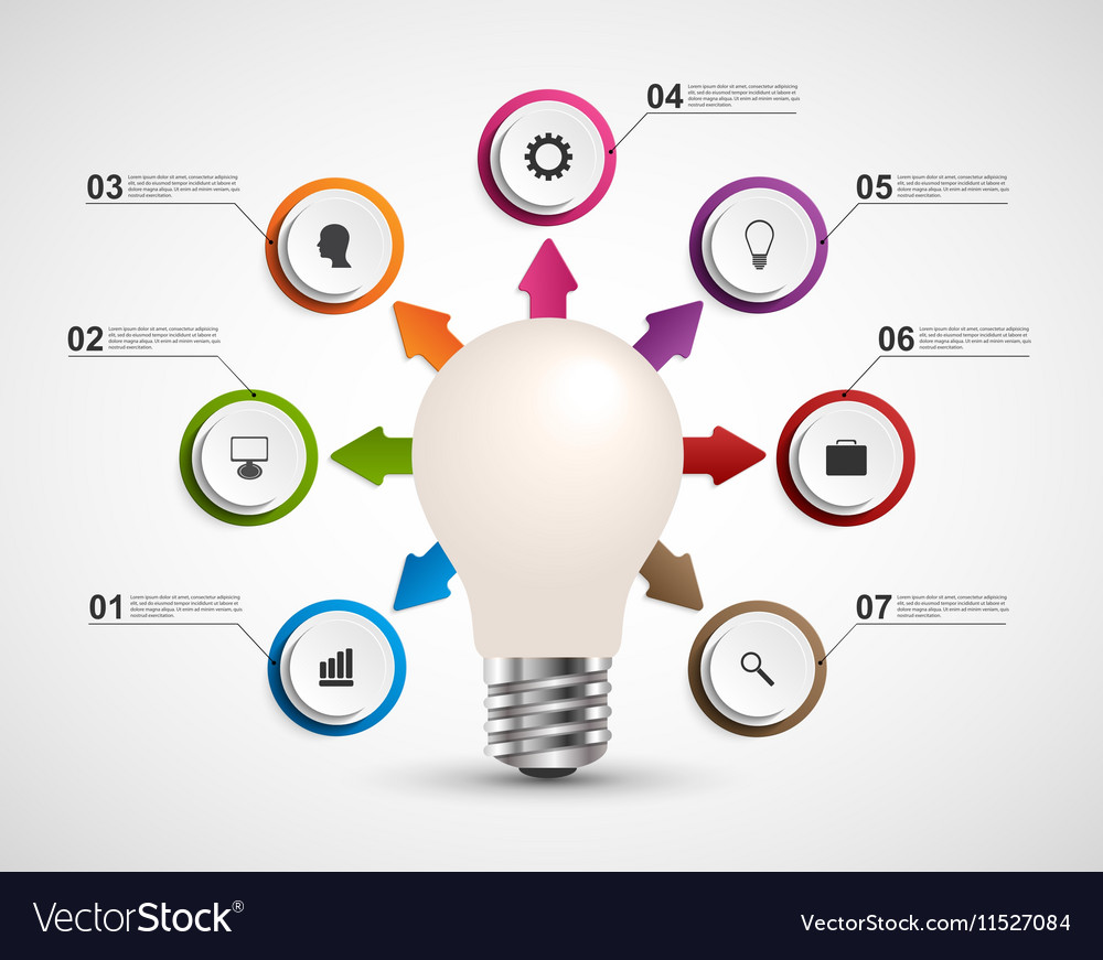 Infographics for business presentations Royalty Free Vector