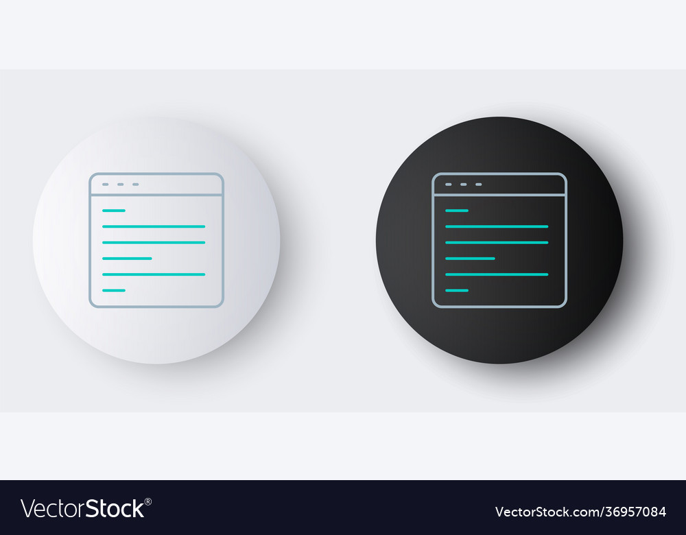 Line computer api interface icon isolated on grey vector image Line computer api interface icon isolated on grey