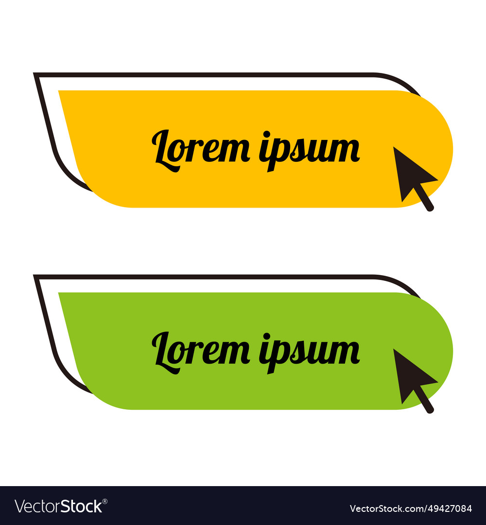 Mouse cursor clicking on dialog box button Vector Image