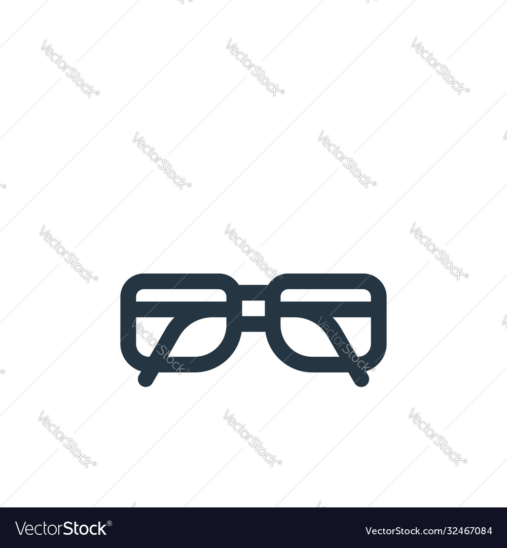 Nerd icon editable stroke linear symbol