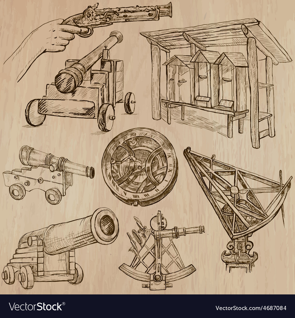 Objects - an hand drawn converted