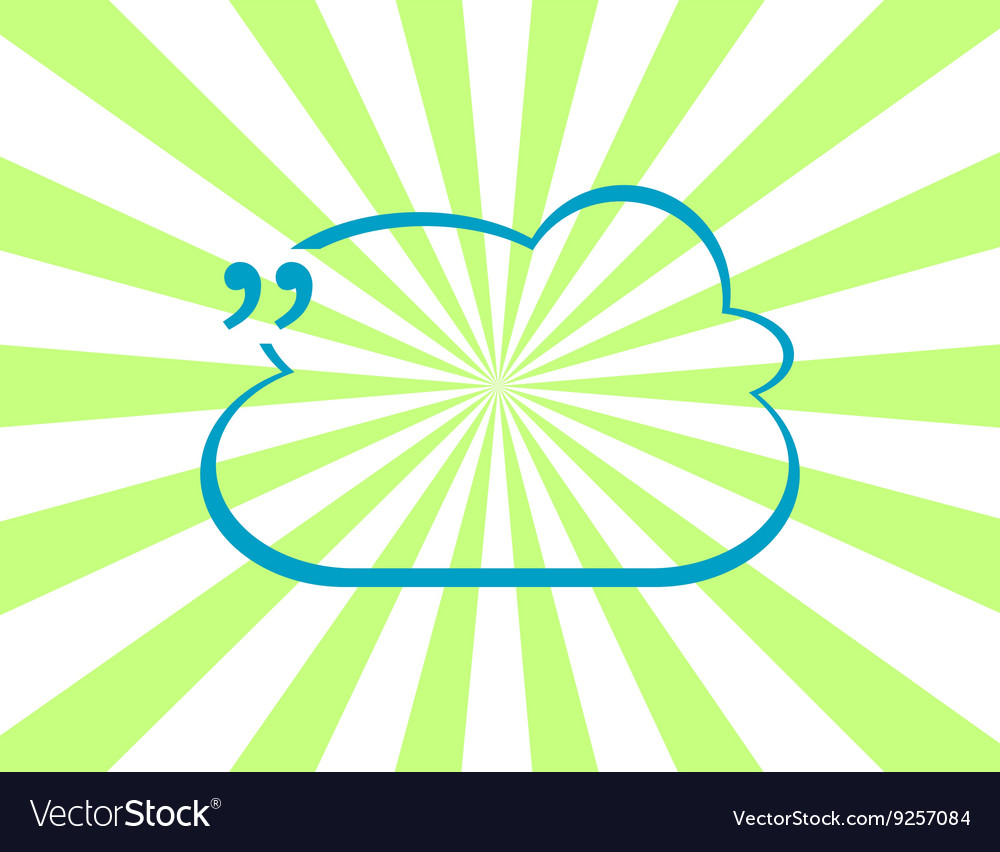 Quote blank with text bubble stock element