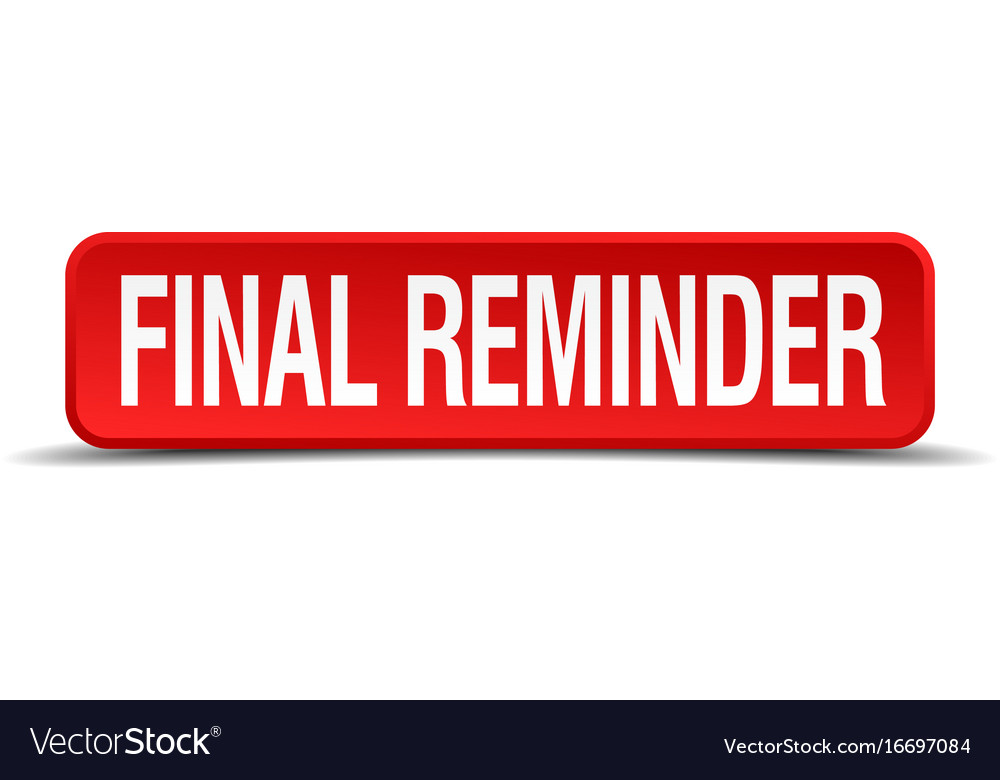 Red Reminder Button