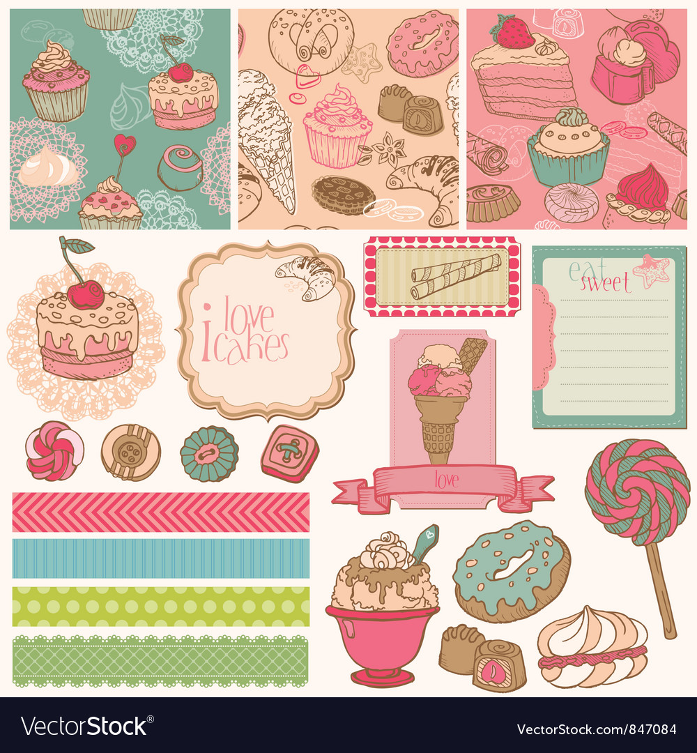 Scrapbook design elements Royalty Free Vector Image