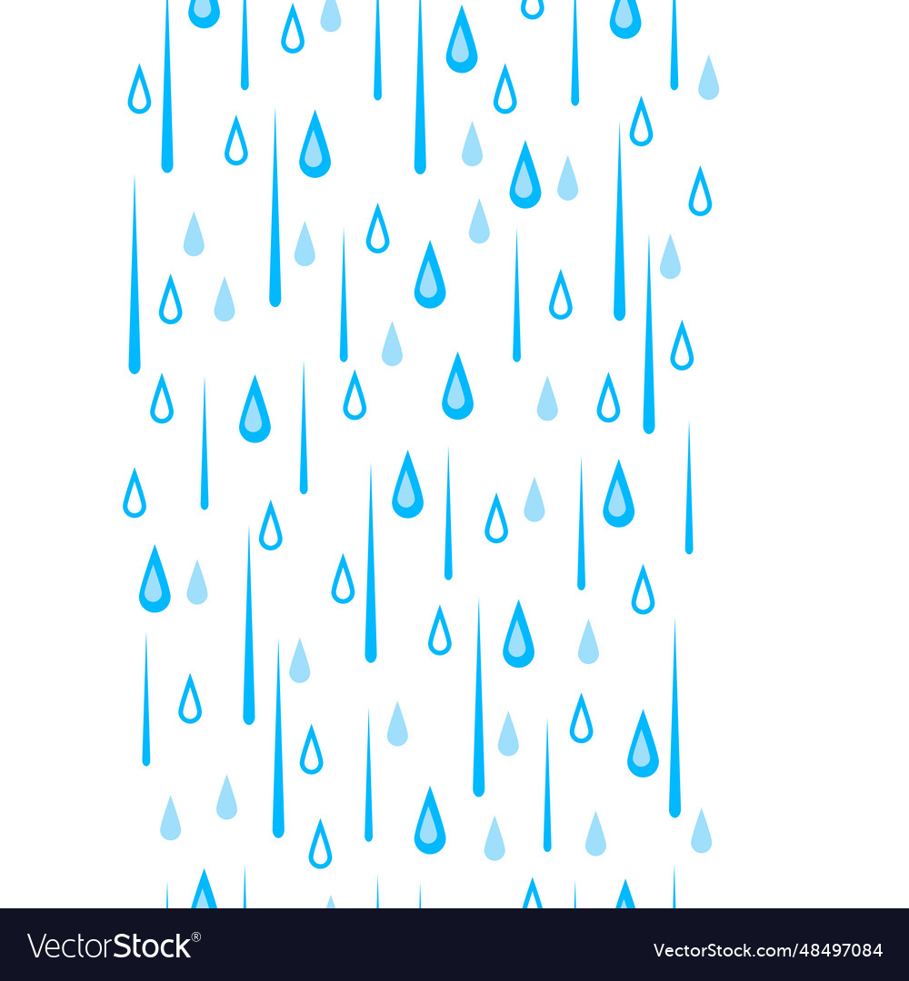 Seamless pattern with rain stylized background vector image Seamless pattern with rain stylized background