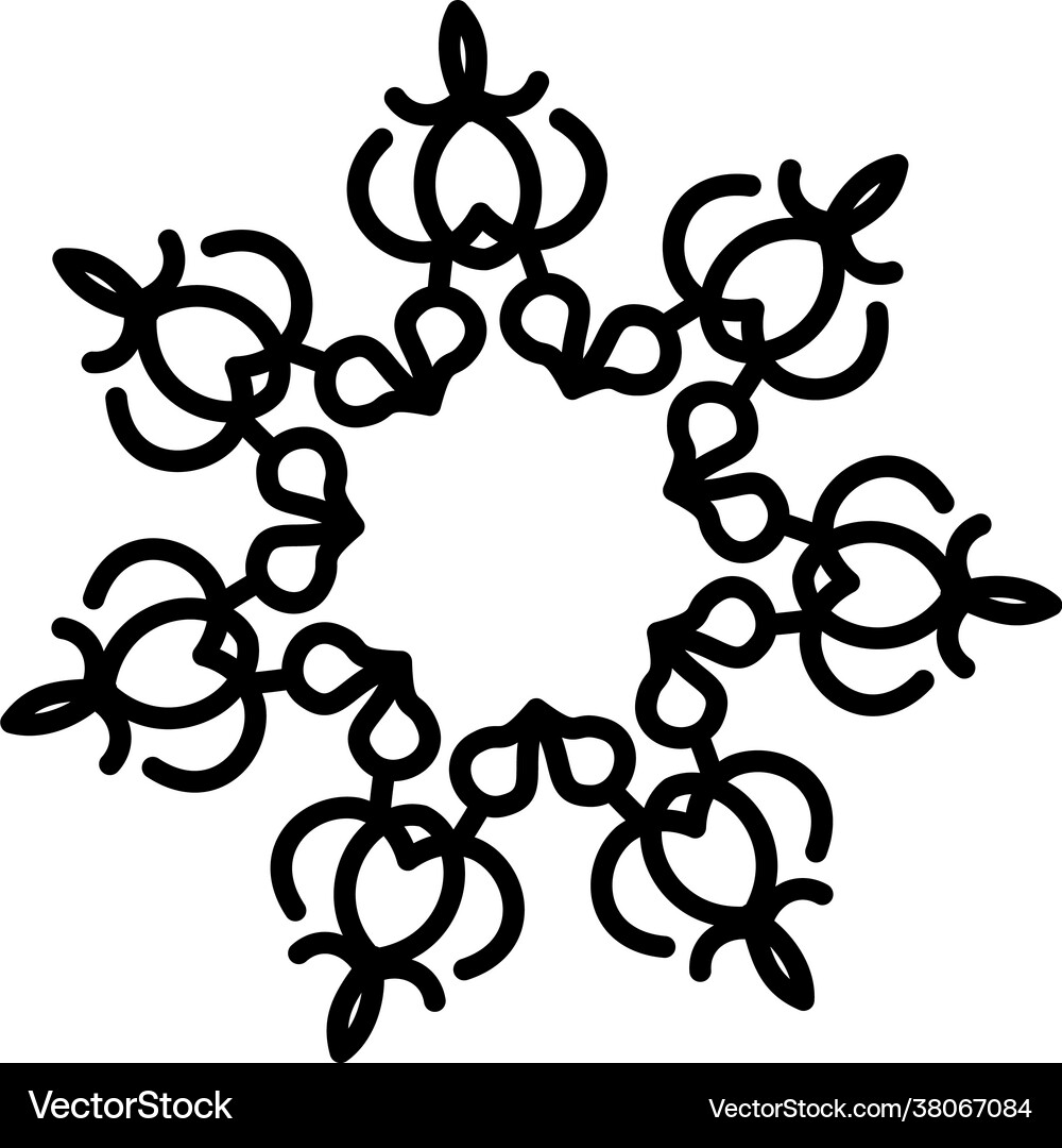 Snowflake Royalty Free Vector Image - VectorStock