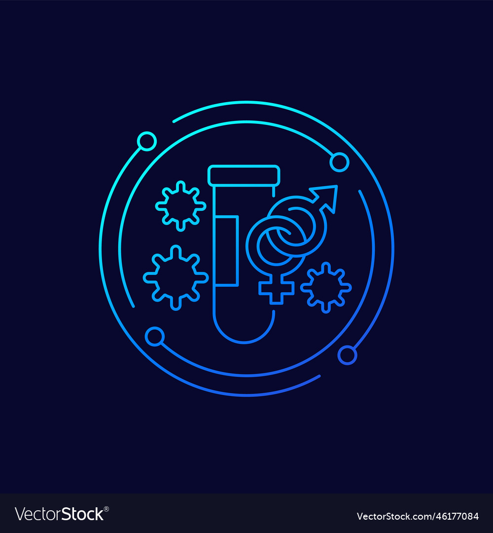 Std testing icon linear design