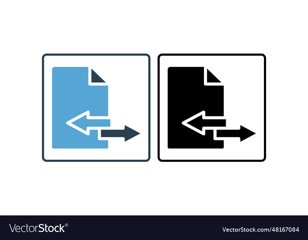 Transfer icon suitable for web site design app vector image Transfer icon suitable for web site design app