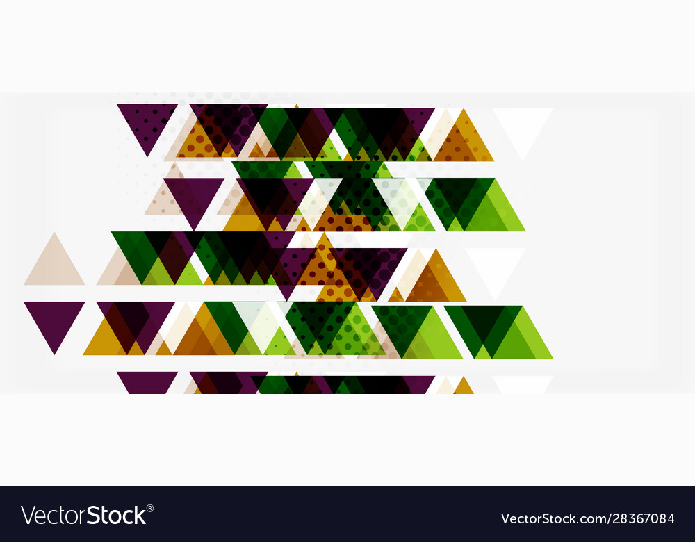 Triangle geometric abstract composition Vector Image Triangle geometric abstract composition