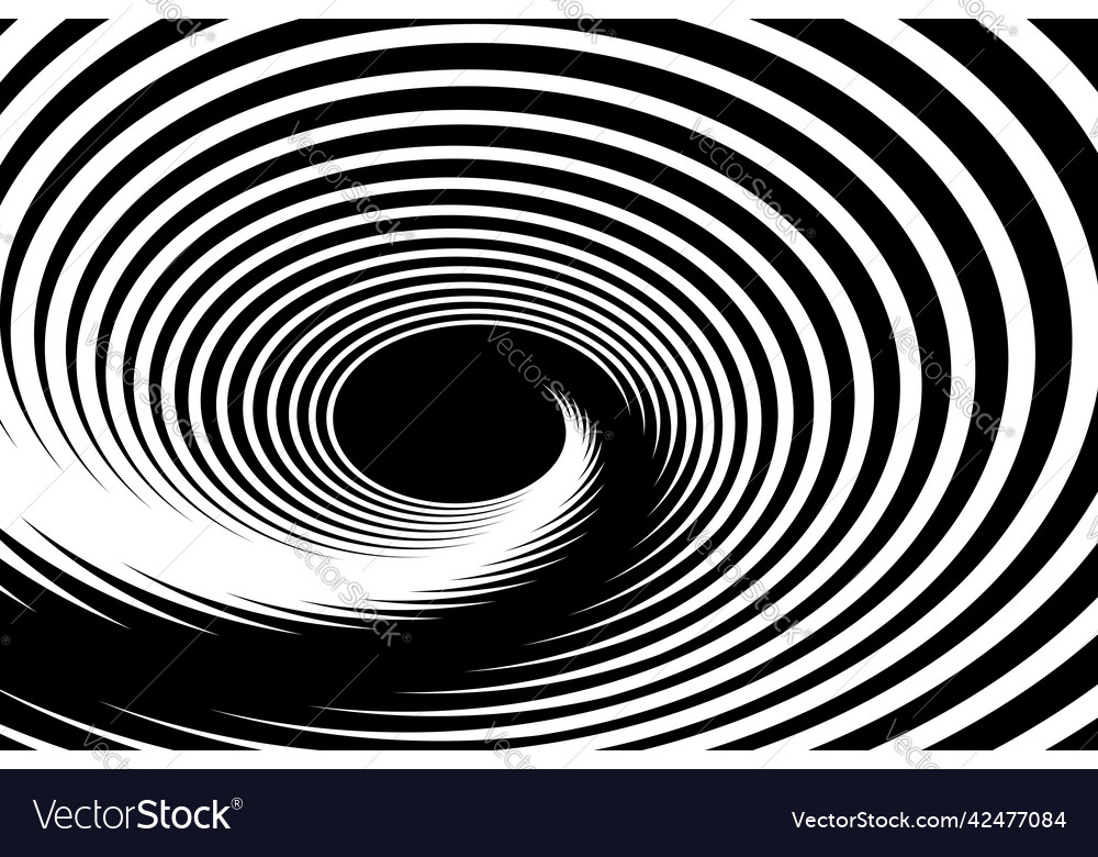 Vortex whirl motion abstract textured black Vector Image