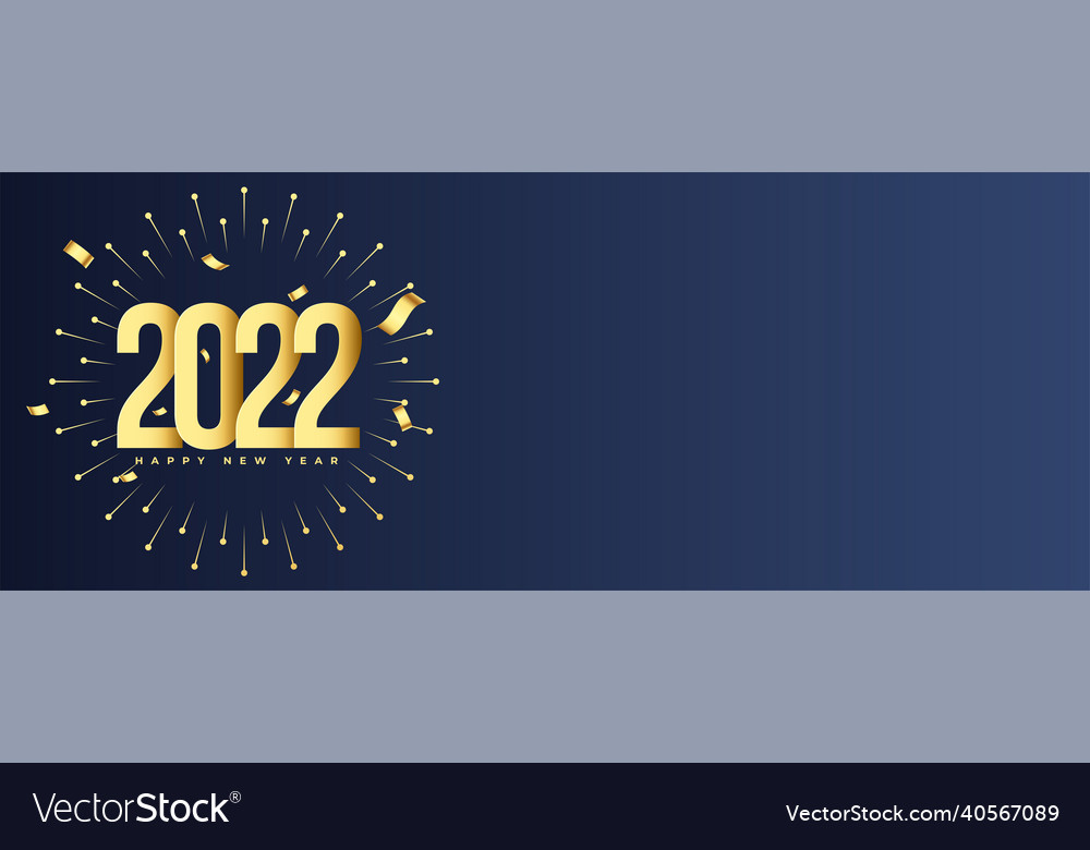 2022 golden text effect with fireworks vector image 2022 golden text effect with fireworks