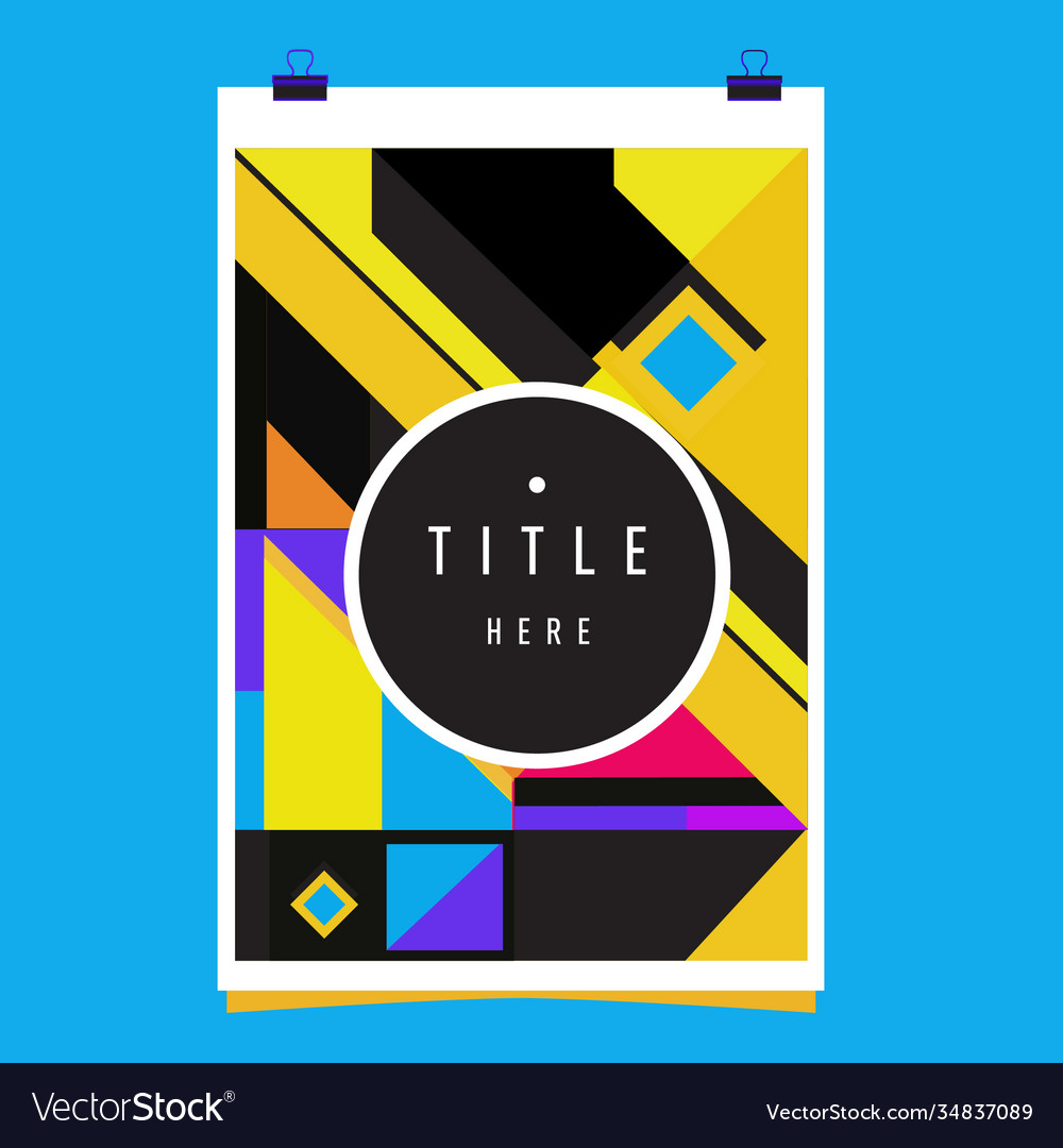 Abstract colorful geometric pattern background Vector Image Abstract colorful geometric pattern background