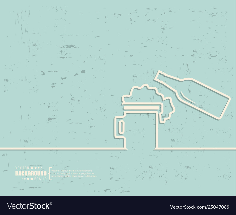 Abstract creative concept line draw